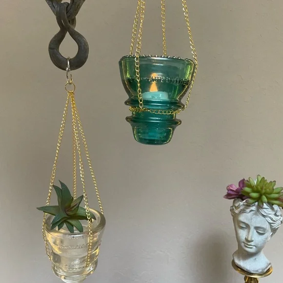 Vintage Upcycled Glass Insulator - Picture 6 of 7